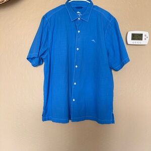 Tommy Bahama Vibrant Blue Casual Button Down Shirt